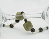 SHOP CLOSING SALE- Prehnite Bracelet ...handmade ,unique ...precious stone