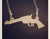 Silver Revolver Necklace
