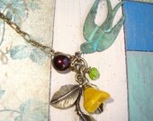 Soaring Sparrow. Patina Bird Necklace. Nature-Inspired