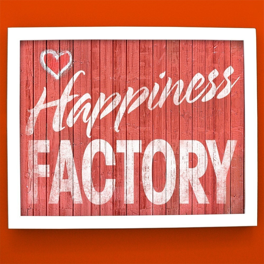 Happiness Factory - 8x10 Art Print