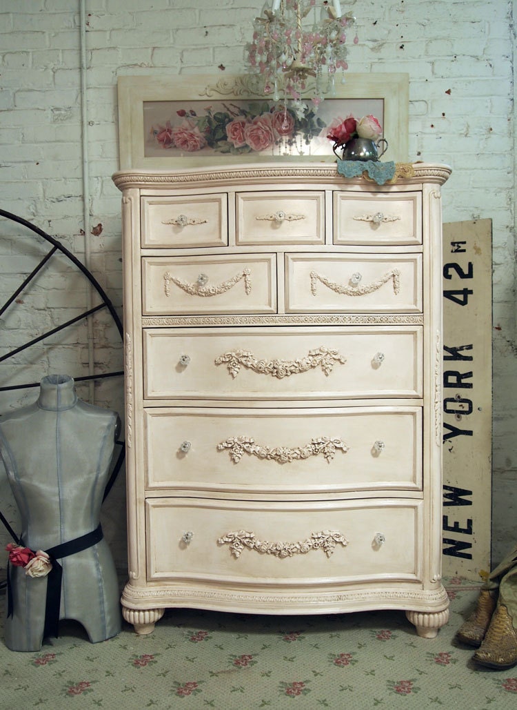 Painted Cottage Shabby Pink Romance Dresser