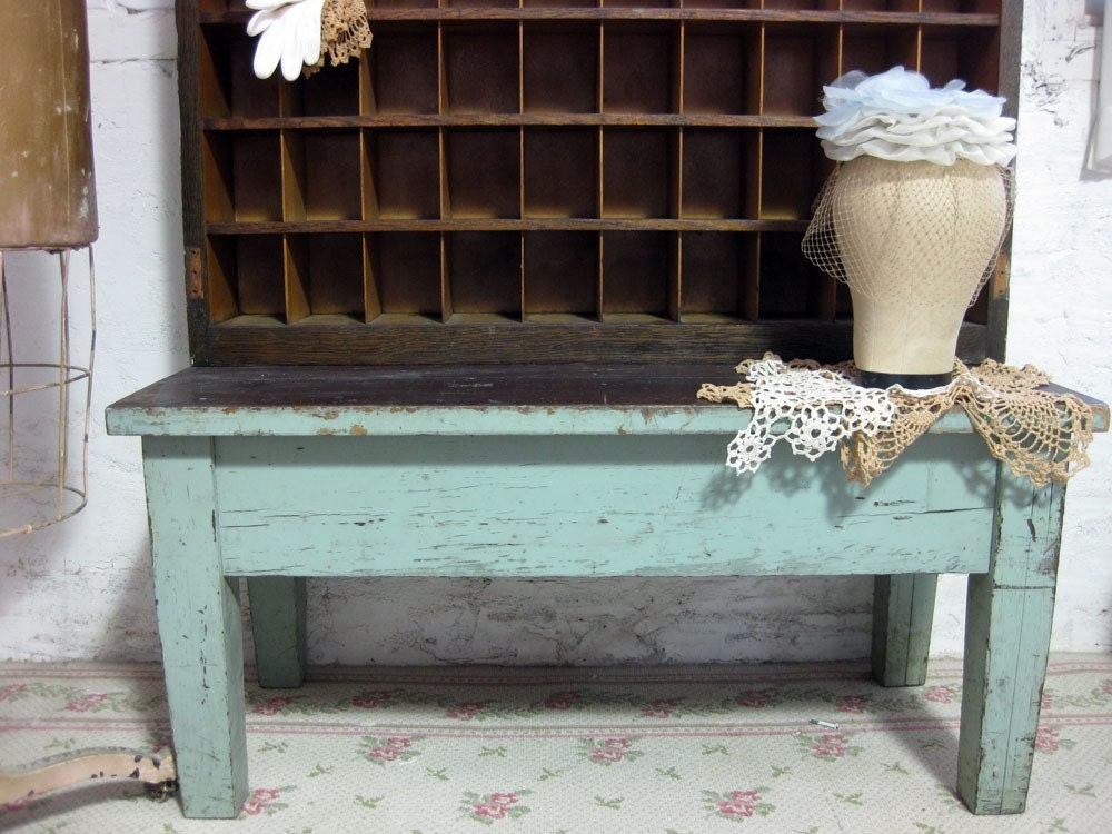 RESERVED FOR CINDY Antique Farm House One Of A Kind Post Office Mail Sorter Call Box Original Paint Finish VF103