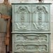 Vintage Painted Cottage Chic Shabby Aqua French Chest CH150