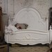 Painted Cottage Chic Shabby White Queen Romance Bed BD205