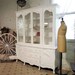 RESERVE TARA Painted Cottage Chic Shabby White Romantic China Cabinet CC318