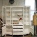 RESERVE TARA Painted Cottage Chic Shabby White Romantic China Cabinet CC318