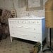 RESERVERomyPainted Cottage Chic Shabby White Romantic Dresser DR362