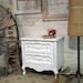 RESERVEMarinaPainted Cottage Shabby White Romantic French Night Table NT393