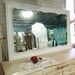 RESERVED for BRANDI Painted Cottage Chic Shabby White French Mirror MR309