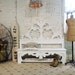 Painted Cottage Chic Shabby White Handmade French Bench CHR336