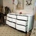 Painted Cottage Chic Shabby White Romantic Dresser DR381