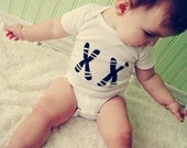 Funny baby onesie. I'm a girl...screen printed with XX chromosomes. Sizes newborn through 18 months.