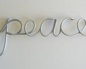 peace aluminum metal sign