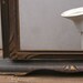 vintage wood picture mirror swing frame