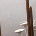 vintage wood picture mirror swing frame