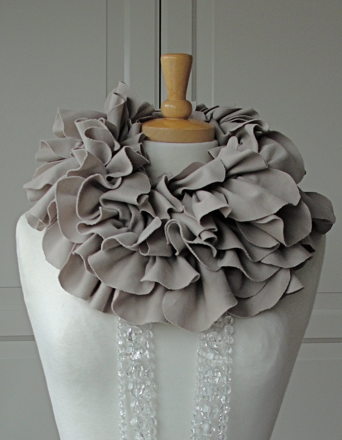 Grey Stone PETAL Ruffle Scarf