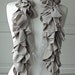 Grey Stone PETAL Ruffle Scarf