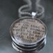 Psalms 107:8-9 Vintage Bible Pendant Necklace