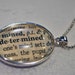 DETERMINED Vintage Dictionary Pendant Necklace