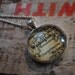 Map Pendant Necklace from Vintage Atlas Alexandria Washington