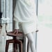 Milk woolen asymmetric long cozy LeMuse Sweater