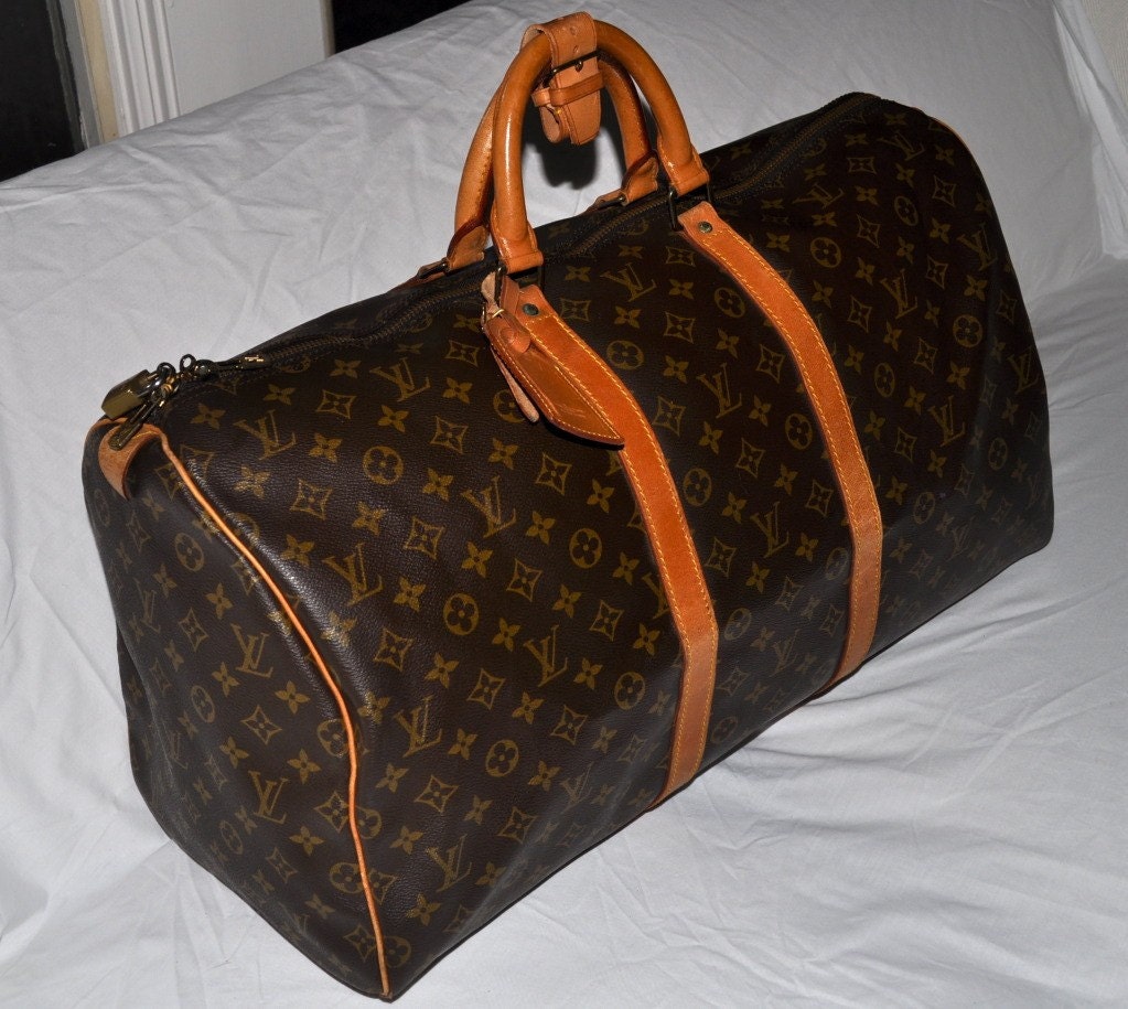 LOUIS VUITTON Keepall 55 DUFFEL BAG Guaranteed by louise49 on Etsy