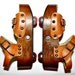 POP OUT 1970s Wooden Roller Skate Platform SANDALS Incredibly Rare and Unique Ladies sz 8 or 8.5