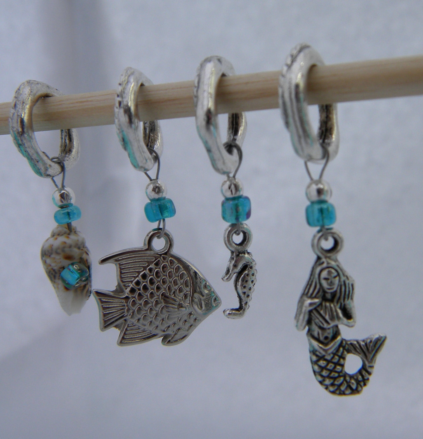 No-Snag Poseidon Stitch Markers - fits up to a US size 10.5