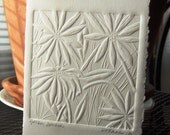 Handmade Card - Embossed Gerbera Daisies with Recycled Envelope - Large