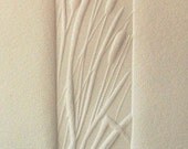 Handmade Card - Embossed Cattails with Green Envelope - Small