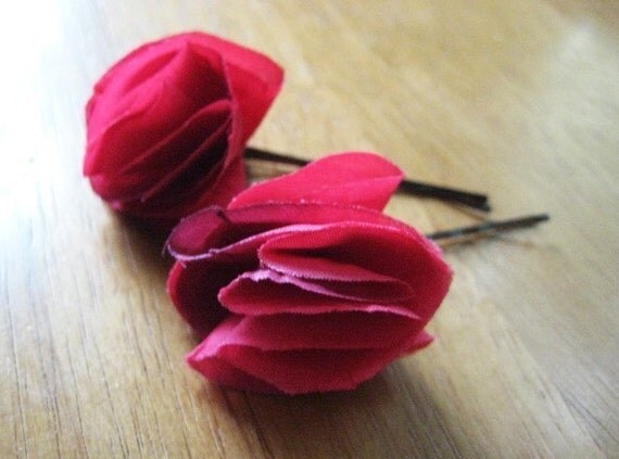 In Honor Of Tricia- Set of two Rosetta Hair Pins
