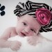 Zebra Print Baby Beret Hat - Newborn / Infant