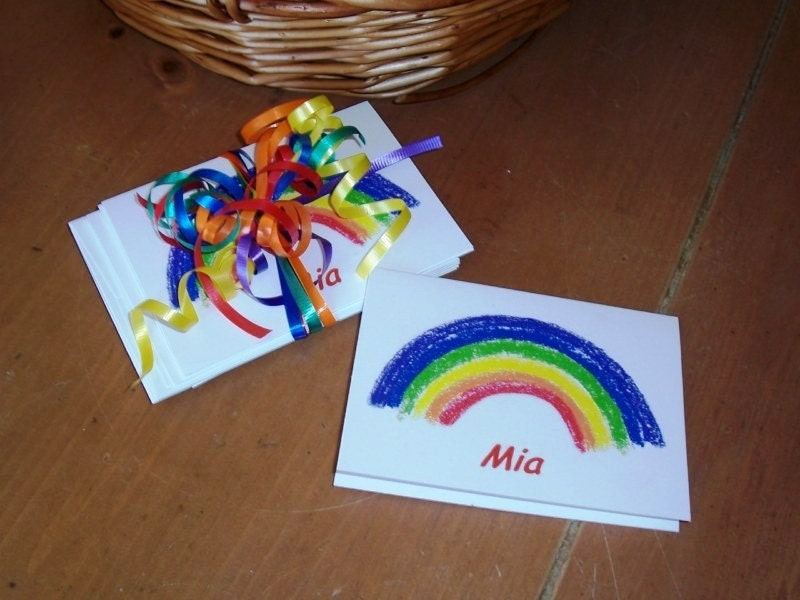 Rainbow Note Cards