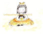 Princess Ballerina Buttercup Childrens Print