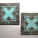 Paris Apartment Antique Tin Ceiling Tiles, Architectural Decor, Teal Decor, French Inspired, Shabby and Chic, Rustic Wall Decor