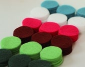 Blitzen - 1 inch Circles - 90 Die Cut Felt Circles