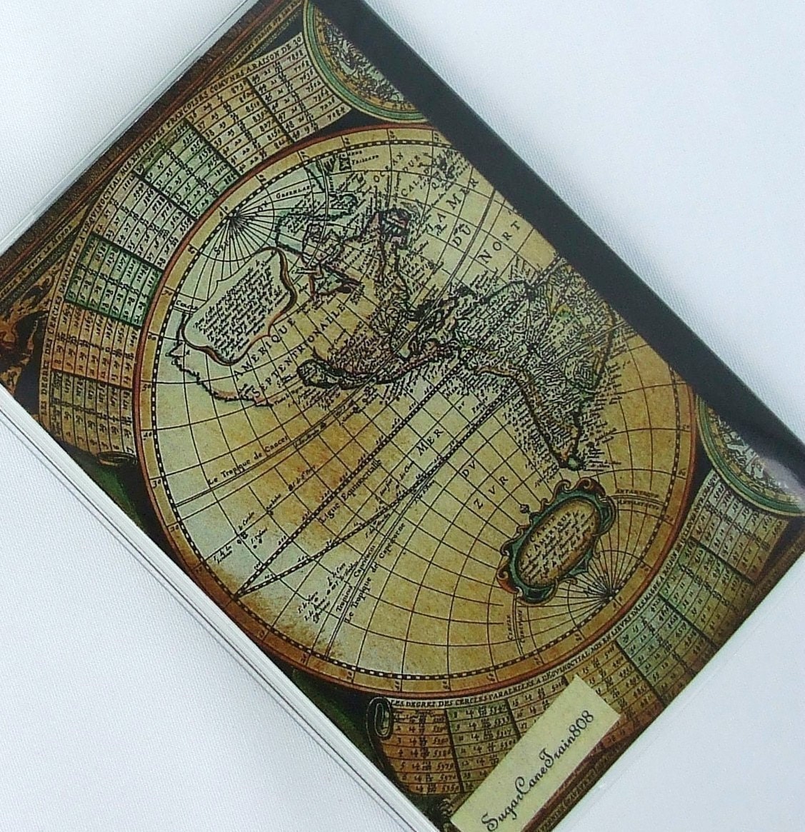 MAP PASSPORT COVER Vintage Olde World Map