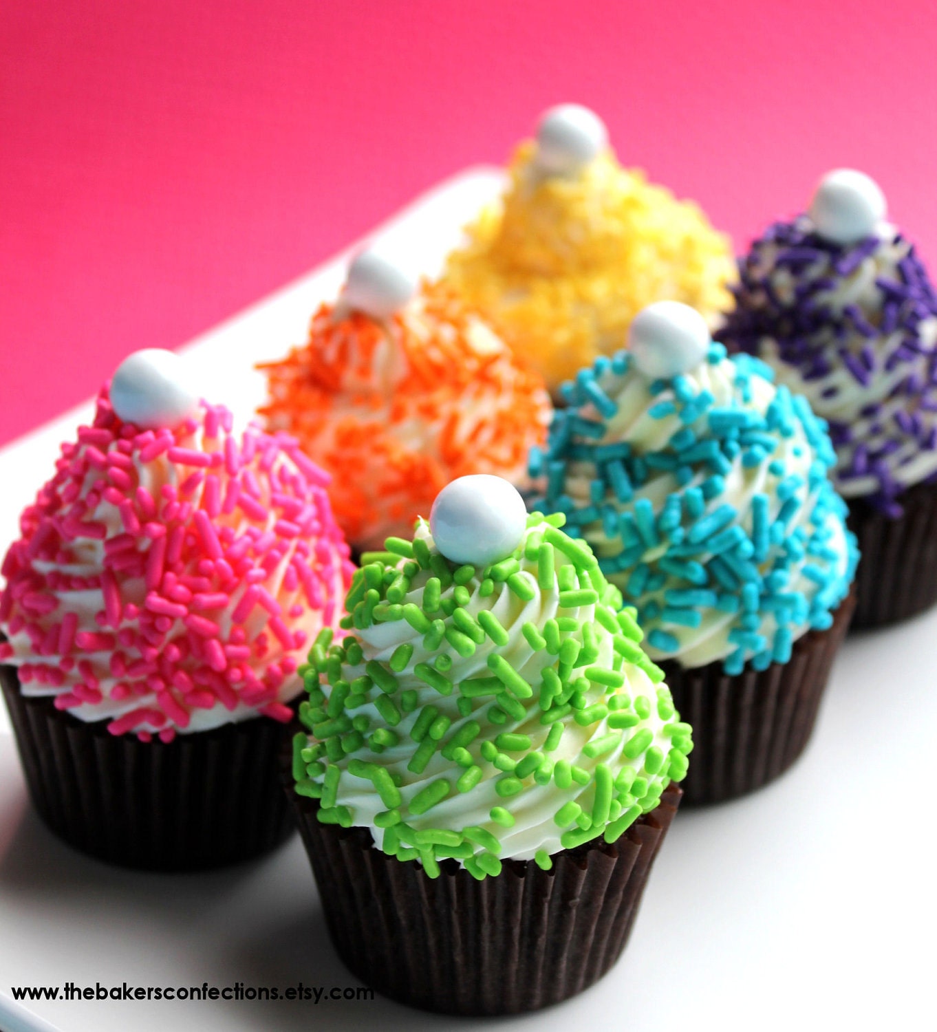 Girls Rainbow Jimmie Sprinkles - 6 colors (6 itty bitty mini jars)