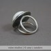 Evil Eyeball ring. Lucite and sterling silver.