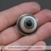 Evil Eyeball ring. Lucite and sterling silver.