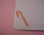 Candy Cane GIFT TAGS - set of 3 in gray