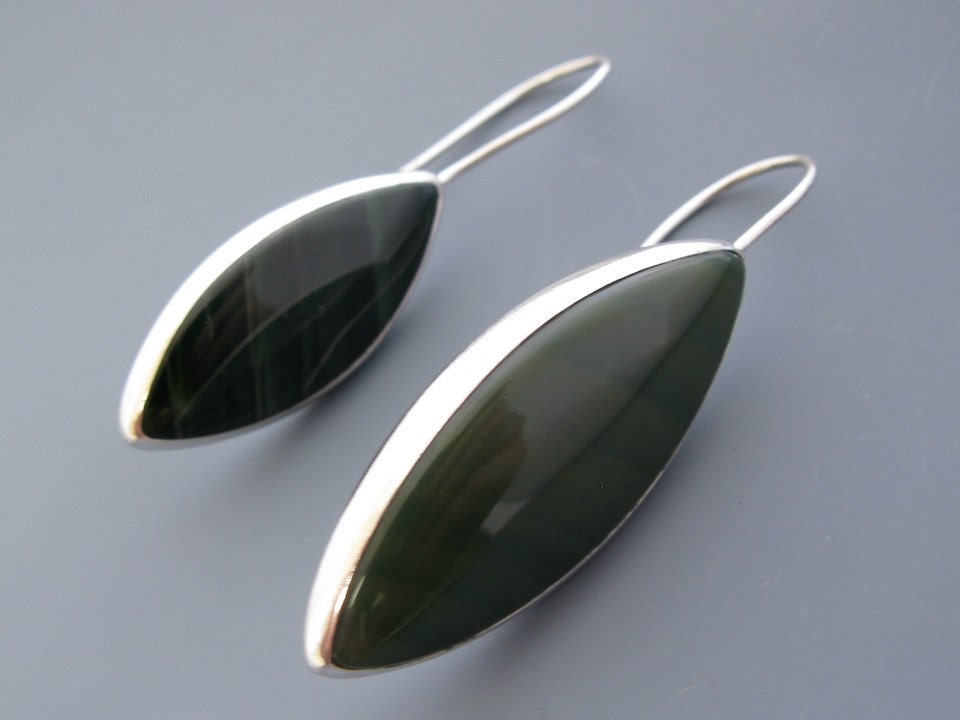 imperial jasper leaf earrings-le.ij.001