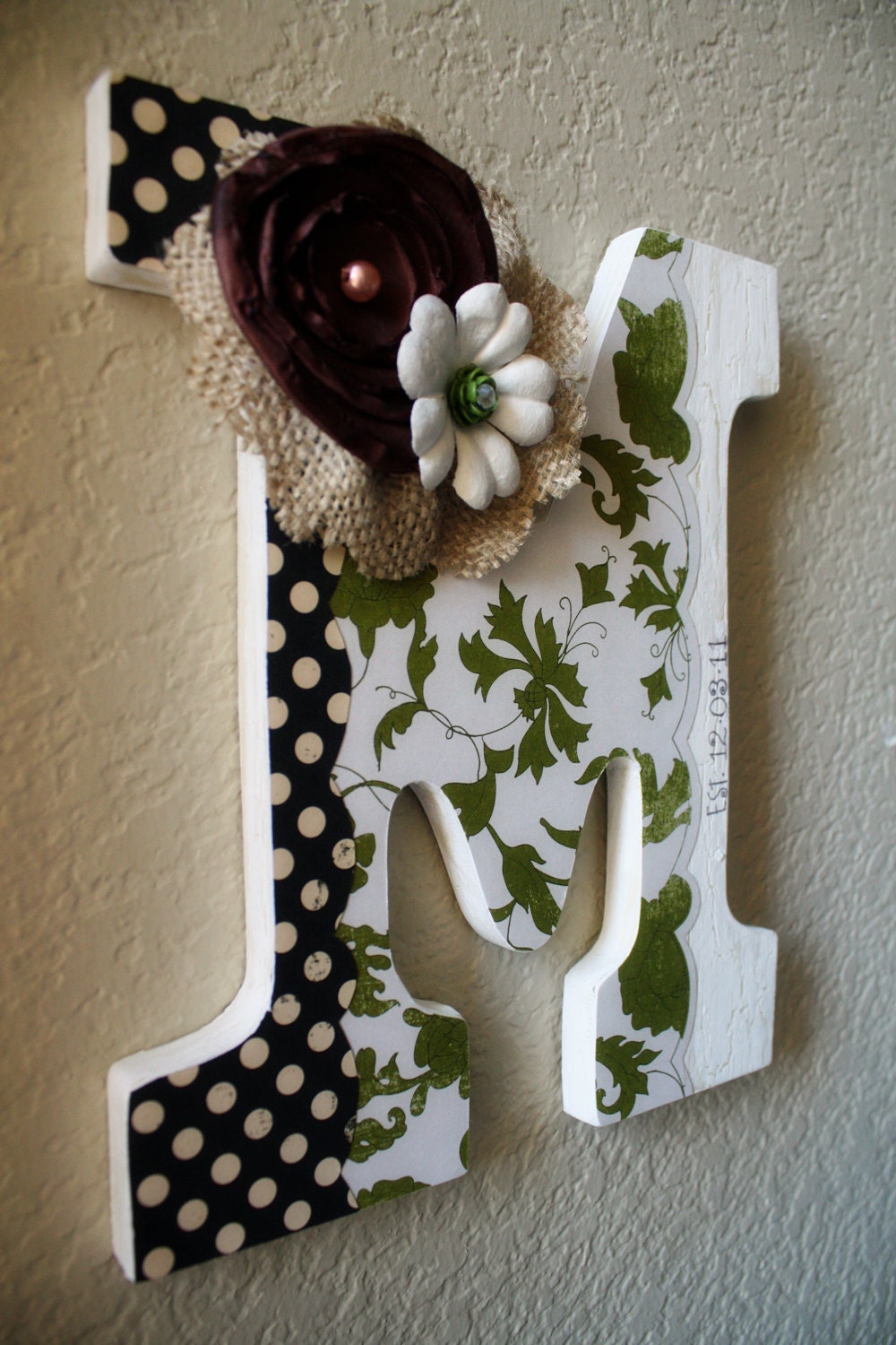 Custom Wooden Wall Letter- Wedding, Nursery, Home Decor