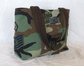Upcycled Military Top Purse
