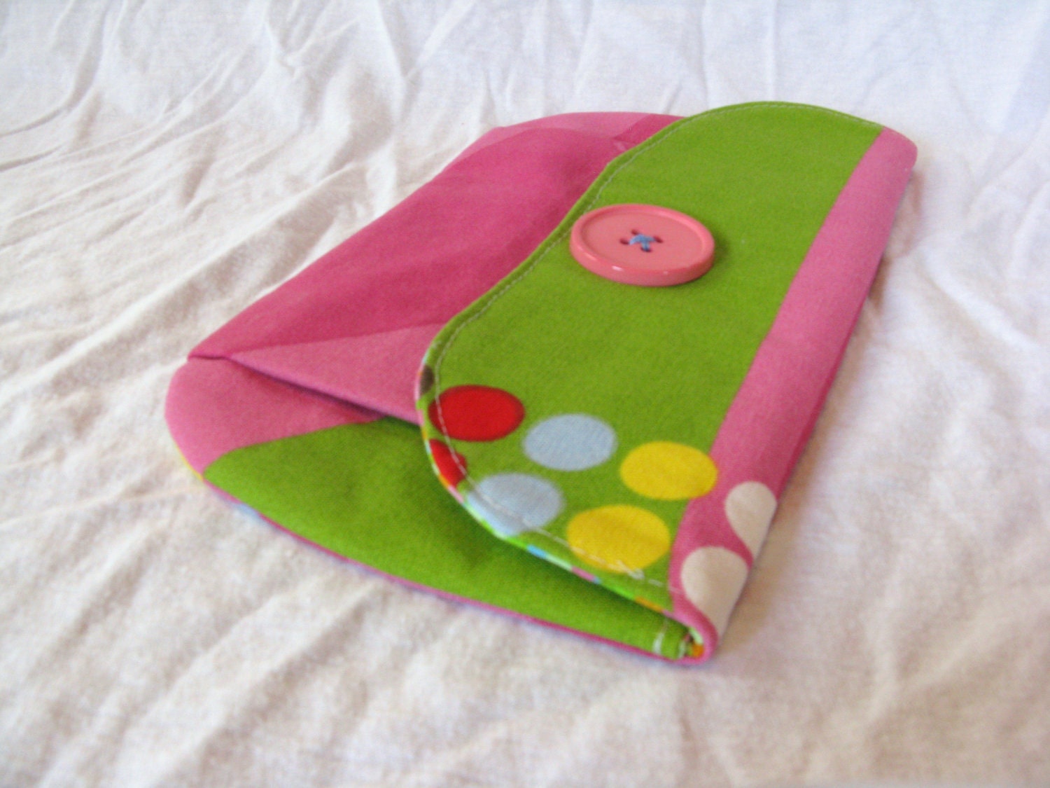 SAMPLE SALE - Pleated Pouch - Modern Pink
