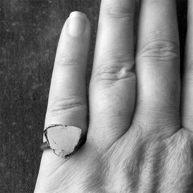 Copper Ring Turquoise December Birthstone Handmade Ring Simple Raw Modern Organic Robins Egg Blue