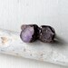 Copper Ring Rose de Amethyst Purple Violet Lilac Raw Gem February Birthstone Artisan Handmade