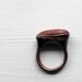 Mens Copper Ring Rusted Red Pebble Metal Organic Raw Modern Rocker Handmade