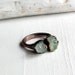 Copper Aquamarine Ring March Birthstone Pale Green Blue Artisan Handmade