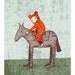 horse and rider 2 - fine art print